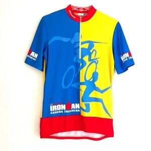 Vintage 1999 Ironman Canada Triathlon Sugoi Cycling Jersey Men’s Large